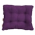 Puff Decorativo Costela Base Fixa Suede Roxo - Amarena Móveis