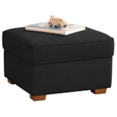 Puff Decorativo Doce Nuvem Bouclé Preto