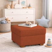 Puff Decorativo Doce Nuvem Bouclé Terracota