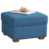 Puff Decorativo Doce Nuvem Linho Azul Royal