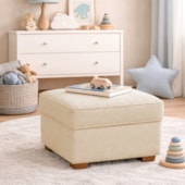 Puff Decorativo Doce Nuvem Linho Bege