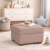 Puff Decorativo Doce Nuvem Linho Rose