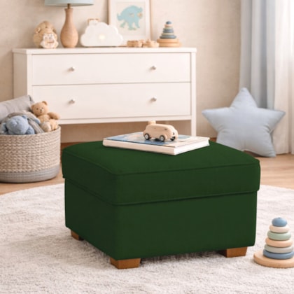 Puff Decorativo Doce Nuvem Linho Verde