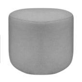 Puff Orgânico Decorativo Conforto Luxo Moá Bouclé Cinza