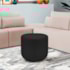 Puff Orgânico Decorativo Conforto Luxo Moá Bouclé Preto