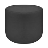Puff Orgânico Decorativo Conforto Luxo Moá Linho Cinza Escuro