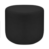 Puff Orgânico Decorativo Conforto Luxo Moá Linho Preto