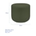 Puff Orgânico Decorativo Conforto Luxo Moá Linho Verde