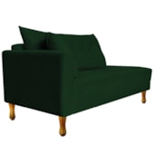 Recamier Azura 140cm com Almofada Lado Direito Suede Verde - Amarena Móveis