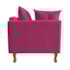 Recamier Azura 160cm com Almofada Lado Direito Suede Pink - Amarena Móveis