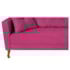 Recamier Azura 160cm com Almofada Lado Direito Suede Pink - Amarena Móveis