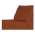 Recamier Azura 160cm com Almofada Lado Esquerdo Suede Terracota - Amarena Móveis