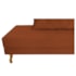 Recamier Azura 160cm com Almofada Lado Esquerdo Suede Terracota - Amarena Móveis