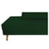 Recamier Azura 160cm com Almofada Lado Esquerdo Suede Verde - Amarena Móveis