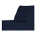 Recamier Azura 185cm com Almofada Lado Esquerdo Suede Azul Marinho - Amarena Móveis