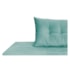 Recamier Azura 185cm com Almofada Lado Esquerdo Suede Azul Tiffany - Amarena Móveis