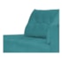 Recamier Azura 185cm com Almofada Lado Esquerdo Suede Azul Turquesa - Amarena Móveis