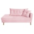 Recamier Azura 185cm com Almofada Lado Esquerdo Suede Rosa Bebê - Amarena Móveis