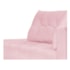 Recamier Azura 185cm com Almofada Lado Esquerdo Suede Rosa Bebê - Amarena Móveis