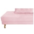 Recamier Azura 185cm com Almofada Lado Esquerdo Suede Rosa Bebê - Amarena Móveis
