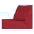 Recamier Azura 185cm com Almofada Lado Esquerdo Suede Vermelho - Amarena Móveis