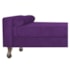 Recamier Divã Félix Baú 160 cm Estofado Luiz XV Sofá Suede Roxo Para Sala de Estar Consultório Quarto Recepção Escritório - AM Decor