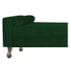 Recamier Divã Félix Baú 160 cm Estofado Luiz XV Sofá Suede Verde Para Sala de Estar Consultório Quarto Recepção Escritório - AM Decor