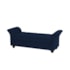 Recamier Divã Morabe P04 140 cm Suede Azul Marinho TCA 948 - Amarena Móveis