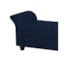 Recamier Divã Morabe P04 140 cm Suede Azul Marinho TCA 948 - Amarena Móveis