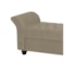 Recamier Divã Morabe P04 140 cm Suede Bege TCA 941 - Amarena Móveis