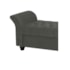 Recamier Divã Morabe P04 140 cm Suede Cinza Escuro TCA 958 - Amarena Móveis