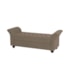 Recamier Divã Morabe P04 140 cm Suede Marrom Claro TCA 945 - Amarena Móveis