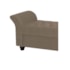 Recamier Divã Morabe P04 140 cm Suede Marrom Claro TCA 945 - Amarena Móveis