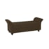 Recamier Divã Morabe P04 140 cm Suede Marrom TCA 942 - Amarena Móveis