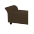 Recamier Divã Morabe P04 140 cm Suede Marrom TCA 942 - Amarena Móveis