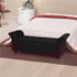 Recamier Divã Morabe P04 140 cm Suede Preto TCA 944 - Amarena Móveis