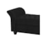 Recamier Divã Morabe P04 140 cm Suede Preto TCA 944 - Amarena Móveis