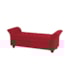 Recamier Divã Morabe P04 140 cm Suede  Vermelho TCA 53 - Amarena Móveis