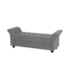 Recamier Divã Morabe P04 160 cm Suede Cinza TCA 940 - Amarena Móveis