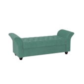 Recamier Divã Morabe P04 195 cm Suede Turquesa TCA 946 - Amarena Móveis