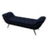 Recamier Divã Odessa P04 140 cm Suede Azul Marinho TCA 948 - Amarena Móveis