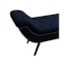 Recamier Divã Odessa P04 140 cm Suede Azul Marinho TCA 948 - Amarena Móveis