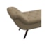Recamier Divã Odessa P04 140 cm Suede Bege TCA 941 - Amarena Móveis