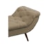 Recamier Divã Odessa P04 140 cm Suede Bege TCA 941 - Amarena Móveis