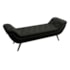 Recamier Divã Odessa P04 140 cm Suede Cinza Escuro TCA 958 - Amarena Móveis