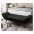 Recamier Divã Odessa P04 140 cm Suede Cinza Escuro TCA 958 - Amarena Móveis