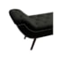 Recamier Divã Odessa P04 140 cm Suede Cinza Escuro TCA 958 - Amarena Móveis