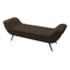 Recamier Divã Odessa P04 140 cm Suede Marrom TCA 942 - Amarena Móveis