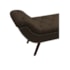 Recamier Divã Odessa P04 140 cm Suede Marrom TCA 942 - Amarena Móveis