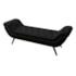 Recamier Divã Odessa P04 140 cm Suede Preto TCA 944 - Amarena Móveis